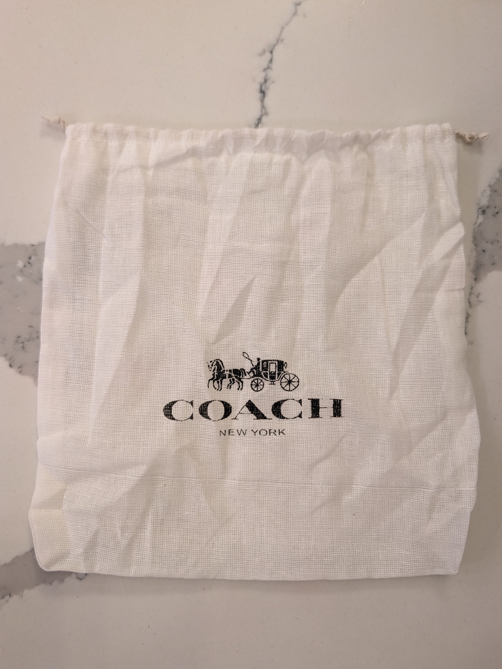 COACH White Dust Bag